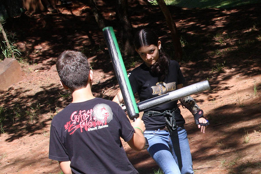 Treino Gladius Swordplay no Parque Curupira - Larp Boffering