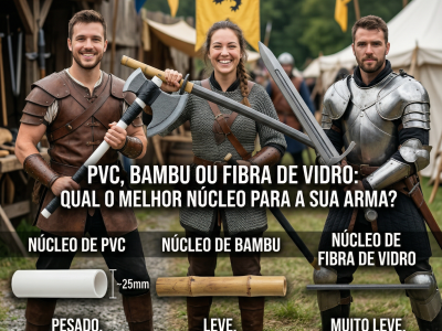 PVC, Bambu ou Fibra de Vidro: qual o melhor núcleo para a sua arma?