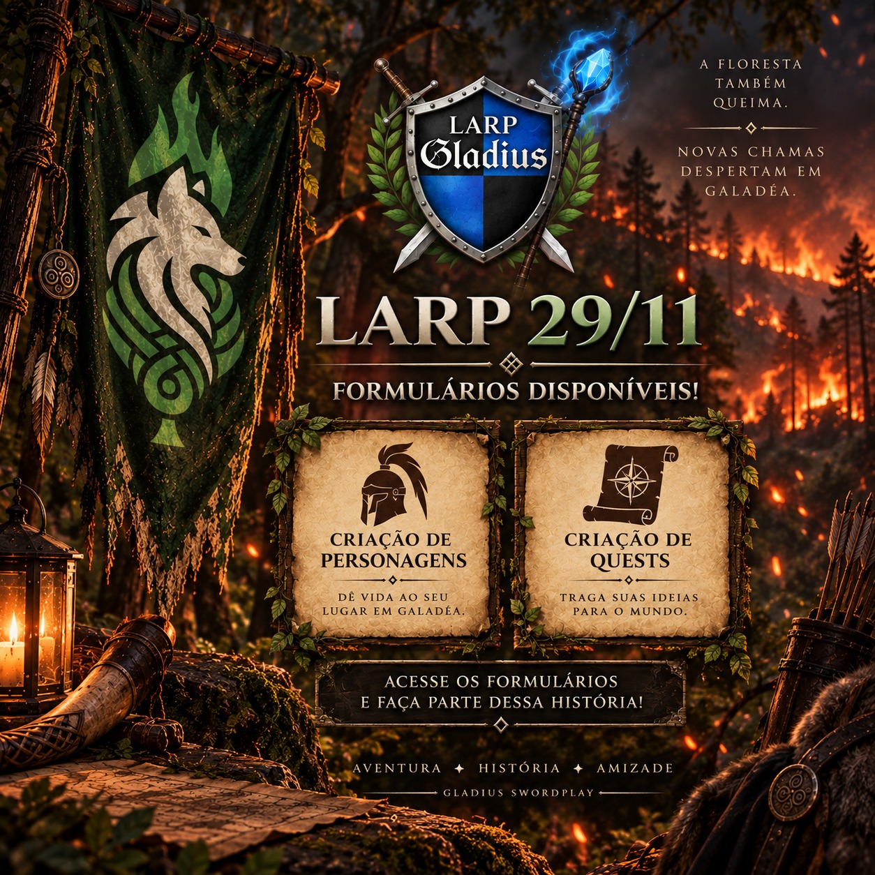 29 de novembro de 2026 | LARP Gladius