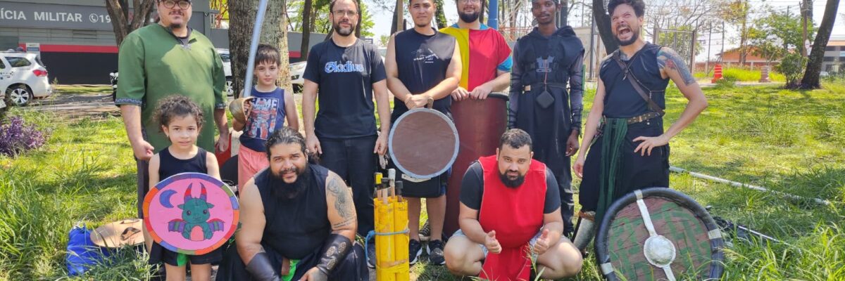 Hoje foi dia de colocar a espada em ação! ⚔️🔥