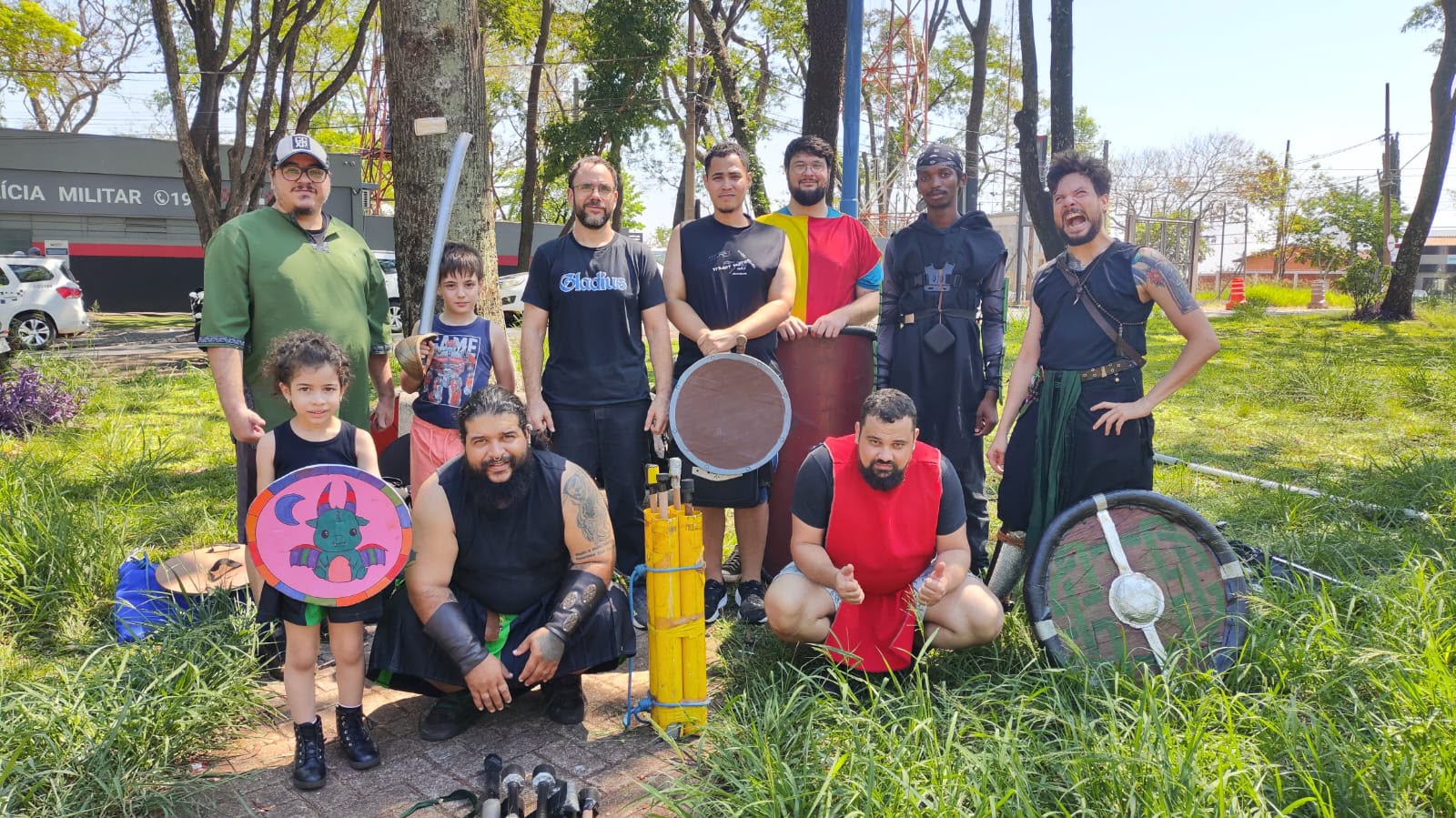 Hoje foi dia de colocar a espada em ação! ⚔️🔥
